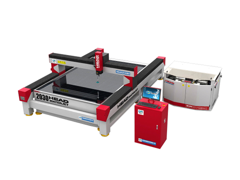 Máquina de corte por chorro de agua CnC para corte de metales