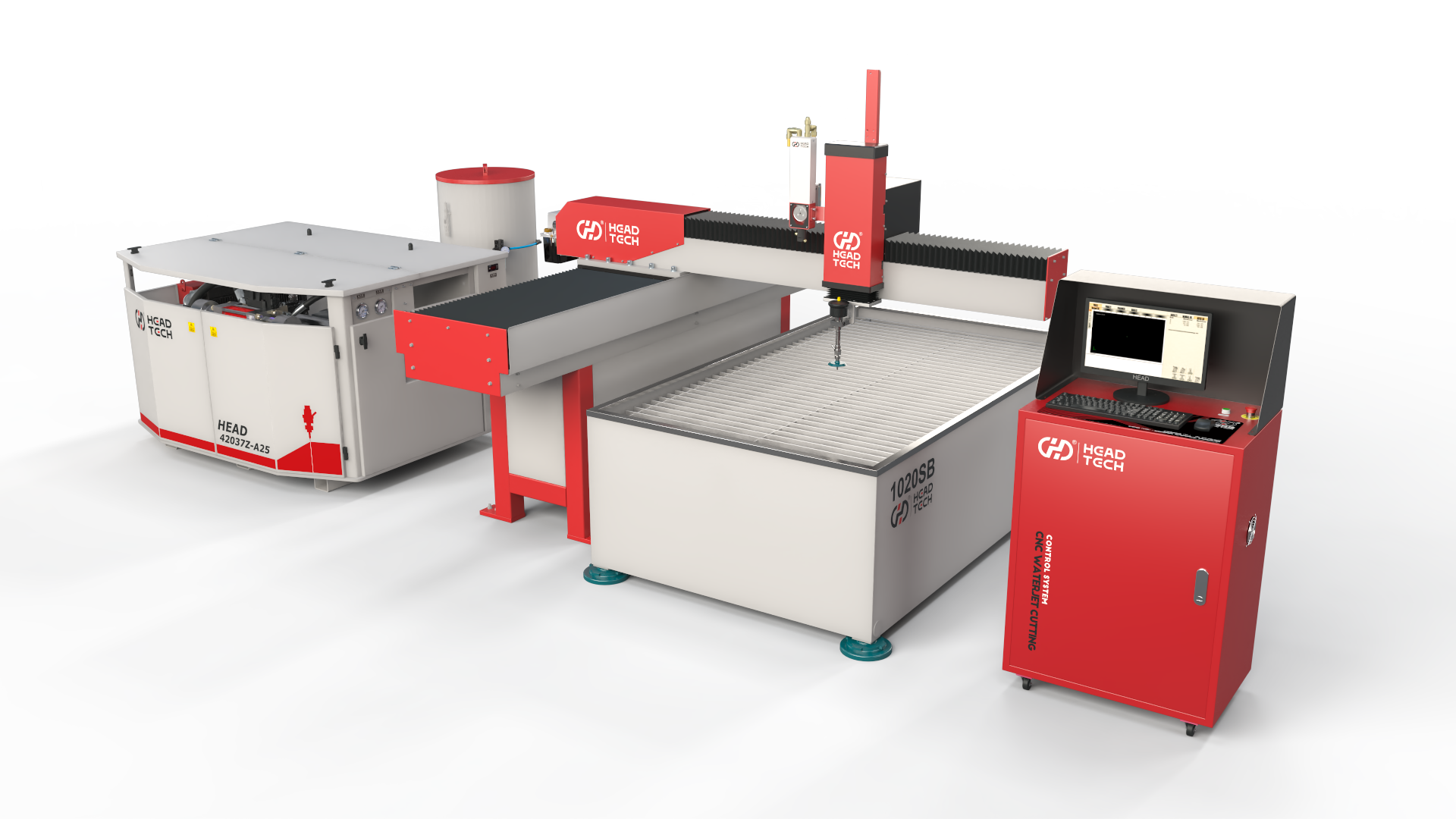 3 eje 1000*2000 mm Cortador de chorro de agua pequeño