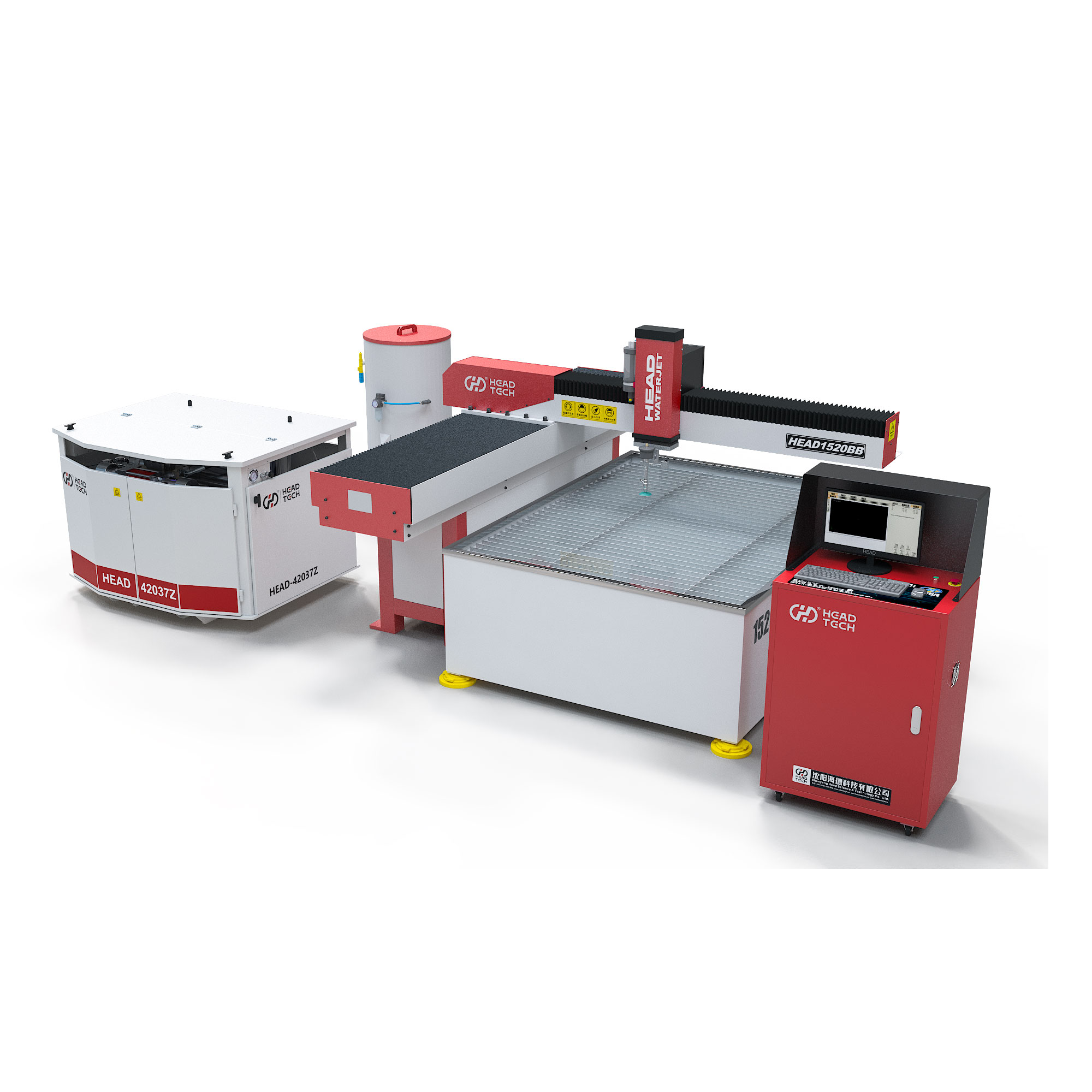 Máquina de corte de agua de acero de acero al carbono de 3 eje 1500*2000 mm