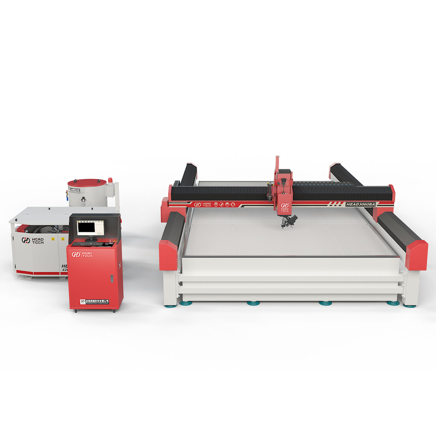  CABEZA 3000*6000m m Máquina de corte por chorro de agua de 5 ejes