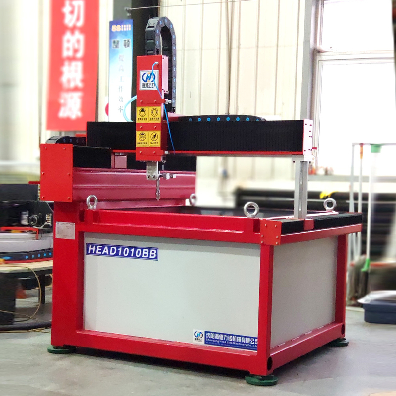 Cabezal de precio súper bajo Mini 1000*1000 mm Máquina de corte de chorro de agua de cerámica de vidrio de metal para experimentos universitarios
