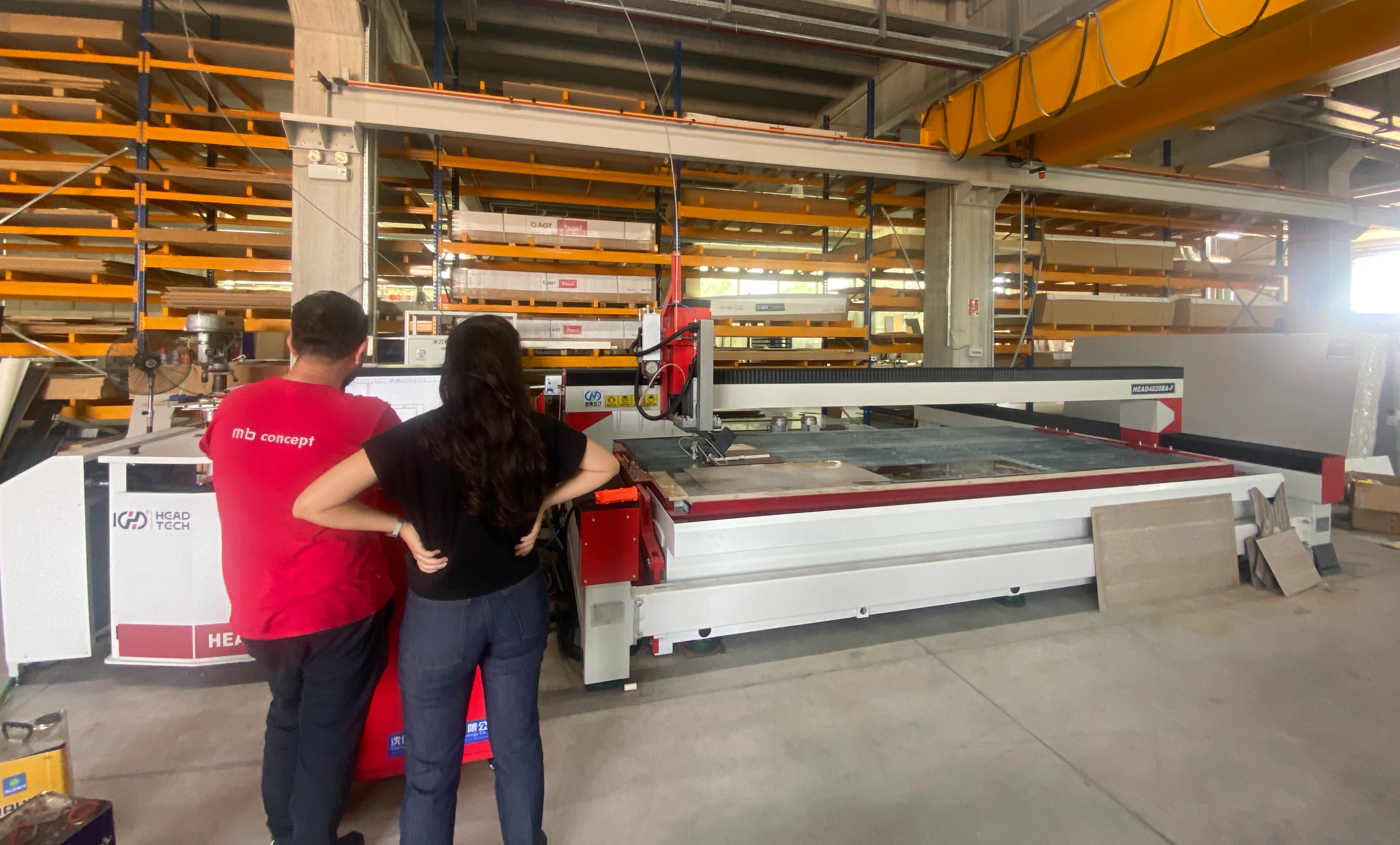 máquina de cortar a chorro de agua de piedra